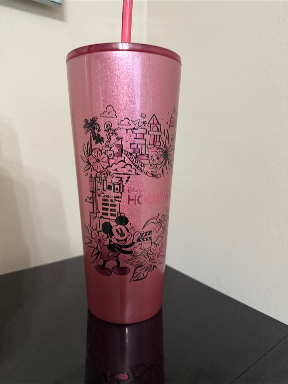 Disney Parks Hollywood Studios Starbucks Stainless Steel Tumbler Cup New